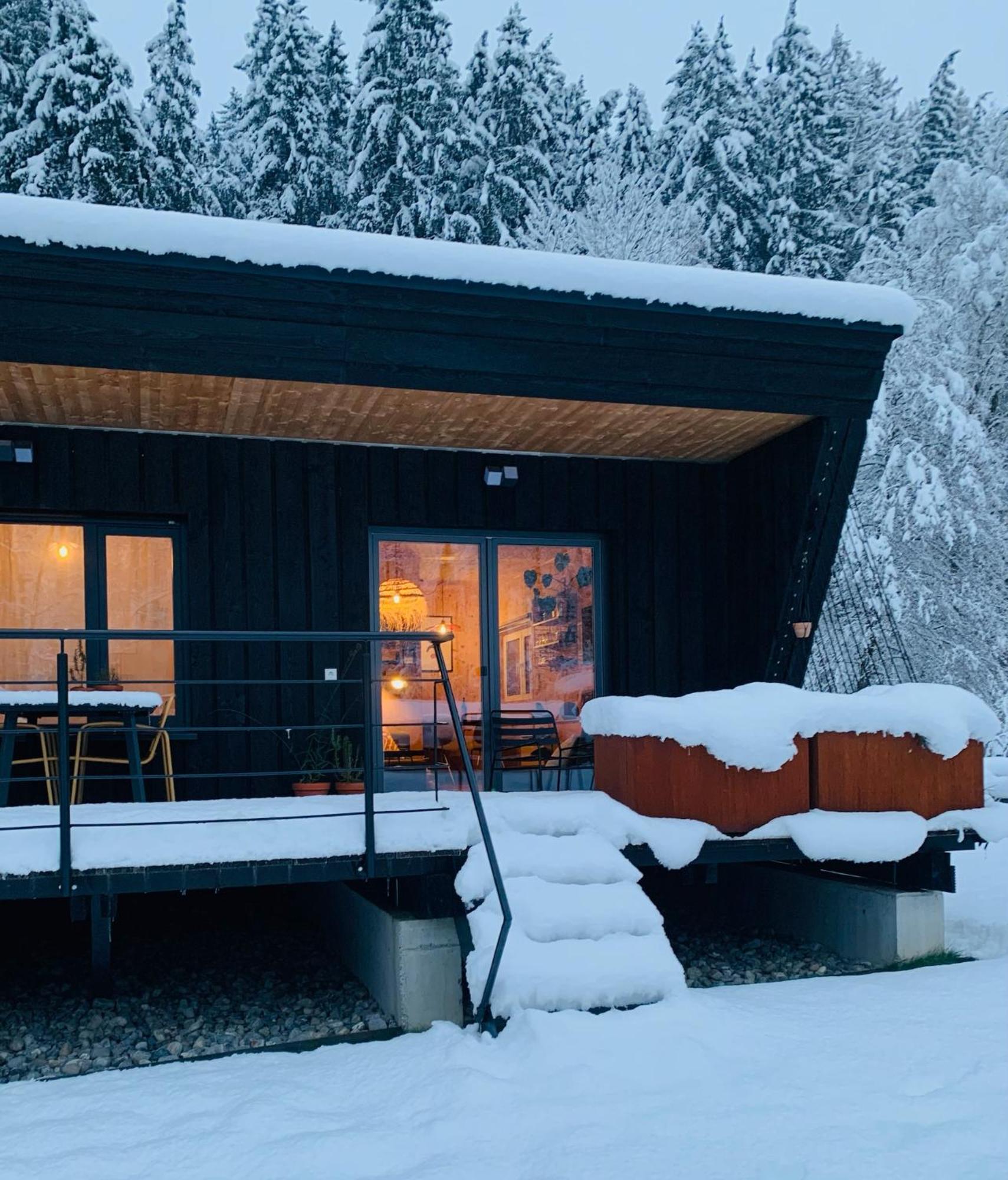 Hjem - Tiny Homes Direkt Am Wald Zwischen Allgaeu & Bodensee Bergatreute 外观 照片