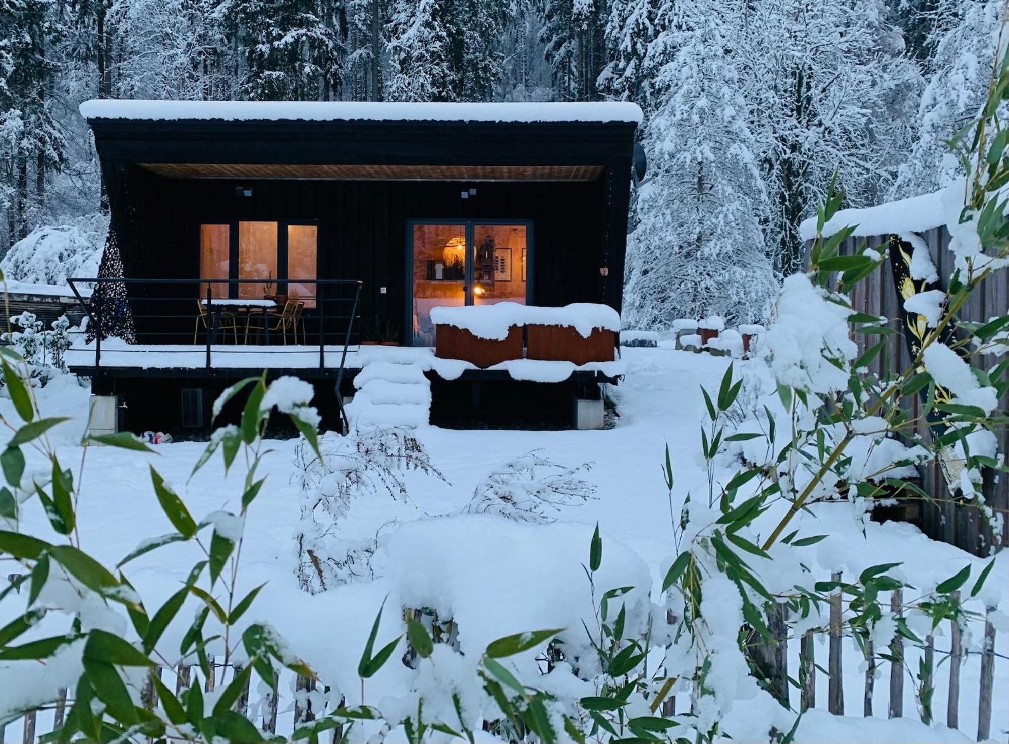 Hjem - Tiny Homes Direkt Am Wald Zwischen Allgaeu & Bodensee Bergatreute 外观 照片